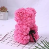 Valentine's Day gift creative 25cm rose Bear gift box PE flower romantic foam bear Hug bear details Picture